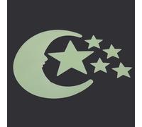 Autocollants Muraux Fluorescents Étoiles Lune Lueur Dans La Nuit, Stickers Lumineux Pour La Maison, Décorations Diy Bricolage