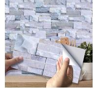 Autocollants Muraux - FOLAYA - 27PCS - PVC Imperméable - Design Imitation Ciment - Facile à Installer