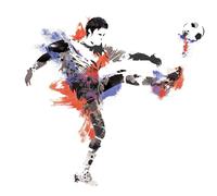 Autocollants muraux g ants RoomMates RMK2490GM, champions de football masculin