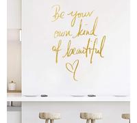 Autocollants muraux inspirants avec citations « Be your propre genre » de belles phrases motivantes pour la maison Décalcomanies en vinyle Citation Décor pour bureau, école, salle de classe, chambre