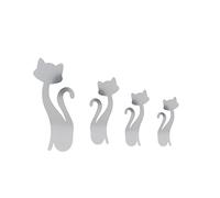 Autocollants Muraux Miroir en Forme de Chat, Autocollant en Forme de Chat, Décorations Murales DIY pour la Maison, Le Salon, la Chambre à Coucher, Les Chats Design Art Peel