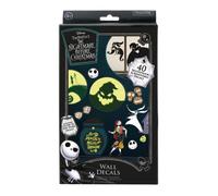 Stickers muraux Nightmare Before Christmas - Officiellement licencié, Set de 40 Stickers Vinyle phosphorescents Amovibles