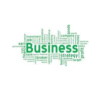 Autocollants muraux Papier adhésif Business Mots Nuages Stratégie d'emploi Banque 72x132,6cm Sélection multicolore Extra Large Vert