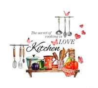 Autocollants muraux passionnants pour cuisine avec ustensiles pour transformer votre maison et votre restaurant