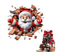 Autocollants muraux Père Noël, Décalcomanies Murales Du Père Noël Qui Brisent, autocollant de fenêtre de Noëlautocollant de porte, Décoration Murale De Noëls, Pour Maison, Salon, Chambre