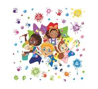 Autocollants muraux pour salle de vec motifs éducatifs et langage réconfortant pour crèches et salles d'étude (2)