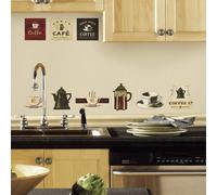 Autocollants muraux RoomMates RMK1254SCS Coffee House 25,4 cm x 45,7 cm