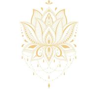 Autocollants Muraux Sur Le Thème Marocain, Autocollant Mural De Mandala Doré, Bâton De Fleur, Autocollant De Mandala Indien, Décoration Murale D'art De Yoga Pour La Maison, Le Salon, La Chambre À