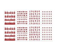 Autocollants Nail Art Vibrants - 8 Feuilles, 4 Modèles Uniques Pour Les Ongles Et L'artisanat - Application Facile Et Utilisation Polyvalente