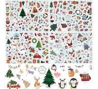 Autocollants Noël, 274 Gommettes Noël pour Cartes, Agendas, Albums de Photos, Cadeaux, Lettres, Calendriers de l'Avent, Scrapbooking, Sticker Noël Enfant, Décoration de Noël