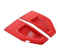 Autocollants noirs de garniture de couverture de branchies de requin adaptés au Maverick 2022 - 2025, garde-boue avant de voiture noir garniture d'aile latérale de voiture(Red)