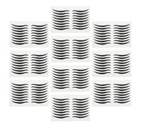 Autocollants Noirs Eye-liner 80 Paires en Plastique pour Soirée | Application Instantanée, Trait Lisse et Couleur Riche, Accessoires de Maquillage pour Scène et Fête