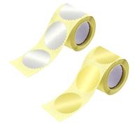 Autocollants notariaux - Étiquettes De Certification Métalliques De Cent Comptes, Joints Avec Emblèmes En Feuille Premium, Badges D'honneur Lumineux | Pour La Validation De L'altération P