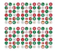 Autocollants numéro de l’Avent de Noël 1-24 | 6 x 24 autocollants pour calendrier de l'Avent de Noël | Calendrier du compte à rebours de Noël autocollants ronds | Autocollants d’étiquettes de sceau
