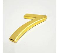 Autocollants Numéros Maison Auto-adhésifs 1,4/2/3/4 Pouces Numéro Porte Moderne En ABS, Plaque D'adresse Dorée Pour Boîte Aux Lettres, Décoration Extérieure, Pour Chambre Hôtel Bureau Café(7,3In)