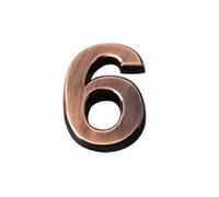 Autocollants Numéros Maison Auto Adhésifs 1,4/2/3/4 Pouces, Numéro Porte Moderne En ABS, Signe D'adresse En Bronze Pour Boîte Aux Lettres, Pour Café, Bureau, Chambre, Hôtel, Appartement(6,1.4In)