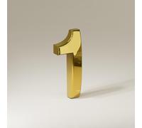 Autocollants NuméRos Maison Auto-AdhéSifs 1,4/2/3/4 Pouces, NuméRos Porte Modernes En Abs, DoréS/ArgentéS/Bronze, Enseigne D'Adresse Pour BoîTe Aux Lettres, Pour HôTel, Jardin(Gold 1,1.4In)