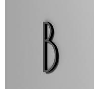 Autocollants Numéros Maison Auto-adhésifs 2/3/4 Pouces, Numéro Porte Moderne En Acrylique, Noir/or/argent, Enseigne D'adresse Pour Boîte Aux Lettres, Pour Bureau, Appartement, Café(Black B,3In)