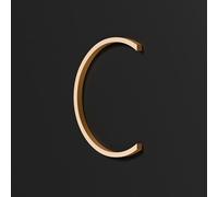 Autocollants Numéros Maison Auto-adhésifs 2/3/4 Pouces, Numéro Porte Moderne En Acrylique, Noir/or/argent, Enseigne D'adresse Pour Boîte Aux Lettres, Pour Bureau, Appartement, Café(Gold C,4In)