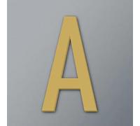 Autocollants Numéros Maison Auto-adhésifs 2/3/4 Pouces, Numéro Porte Moderne En Acrylique, Plaque D'Adresse Dorée/Noire, Pour Chambre D'Hôtel, Mur D'Appartement, Décoration Bureau(Gold A,3In)