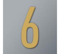 Autocollants Numéros Maison Auto-adhésifs 2/3/4 Pouces, Numéro Porte Moderne En Acrylique, Plaque D'Adresse Dorée/Noire, Pour Chambre D'Hôtel, Mur D'Appartement, Décoration Bureau(Gold 6,3In)