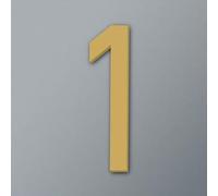 Autocollants Numéros Maison Auto-adhésifs 2/3/4 Pouces, Numéro Porte Moderne En Acrylique, Plaque D'Adresse Dorée/Noire, Pour Chambre D'Hôtel, Mur D'Appartement, Décoration Bureau(Gold 1,3In)