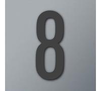 Autocollants Numéros Maison Auto-adhésifs 2/3/4 Pouces, Numéro Porte Moderne En Acrylique, Plaque D'Adresse Dorée/Noire, Pour Chambre D'Hôtel, Mur D'Appartement, Décoration Bureau(Black 8,2In)