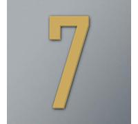 Autocollants Numéros Maison Auto-adhésifs 2/3/4 Pouces, Numéro Porte Moderne En Acrylique, Plaque D'Adresse Dorée/Noire, Pour Chambre D'Hôtel, Mur D'Appartement, Décoration Bureau(Gold 7,2In)