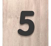 Autocollants Numéros Maison Auto-adhésifs 2/3/4 Pouces, Numéros Porte En Acrylique Modernes, Dorés/argentés/noirs, Pour Adresse, Plaque Boîte Aux Lettres, Pour Chambre, Appartement(Black 5,2In)