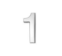Autocollants Numéros Maison Autoadhésifs 2 Pouces (5 cm) Numéro Porte Moderne Bronze/Argent, Panneau d'Adresse pour Boîte aux Lettres, Décoration Murale, Jardin, Appartement, Café, Hôtel(Silver 1)