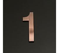 Autocollants Numéros Maison Autocollants 1.4/2/3/4 Pouces, Moderne En ABS, Numéro Porte En Bronze, Plaque D'adresse Pour Boîte Aux Lettres, Pour Décoration Murale Chambre, Appartement(1,3In)
