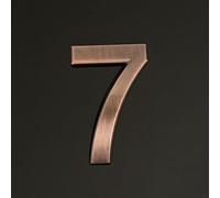 Autocollants Numéros Maison Autocollants 1.4/2/3/4 Pouces, Moderne En ABS, Numéro Porte En Bronze, Plaque D'adresse Pour Boîte Aux Lettres, Pour Décoration Murale Chambre, Appartement(7,4In)