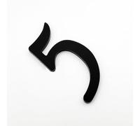 Autocollants Numéros Maison Autocollants 2/3/4 Pouces, Numéro Porte En Acrylique Moderne, Numéro Noir/or Pour Boîte Aux Lettres, Plaque D'adresse, Pour Chambre, Hôtel, Appartement(Black 5,3In)