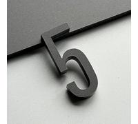 Autocollants Numéros Maison Autocollants 2/3/4 Pouces, Numéro Porte Moderne En Acrylique, Signe D'adresse Boîte Aux Lettres Doré/noir, Pour Appartement, Jardin, Bureau, Hôtel, Café(Black 5,3In)