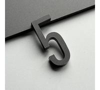 Autocollants Numéros Maison Autocollants 2/3/4 Pouces, Numéro Porte Moderne En Acrylique, Signe D'adresse Boîte Aux Lettres Doré/noir, Pour Hôtel, Bureau, Chambre, Décoration Murale(Black 5,2In)