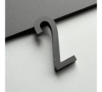 Autocollants Numéros Maison Autocollants 2/3/4 Pouces, Numéro Porte Moderne En Acrylique, Signe D'adresse Boîte Aux Lettres Doré/noir, Pour Hôtel, Bureau, Chambre, Décoration Murale(Black 2,2In)