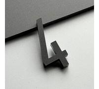 Autocollants Numéros Maison Autocollants 2/3/4 Pouces, Numéro Porte Moderne En Acrylique, Signe D'adresse Boîte Aux Lettres Doré/noir, Pour Appartement, Jardin, Bureau, Hôtel, Café(Black 4,2In)