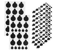 Autocollants Occultants Noir, pour Appareils Électroniques 10 Feuilles PVC | Atténuation Lumière, Surface Lisse sans Bavures, pour Réunions Vidéo, Chambres D'garçon Fille