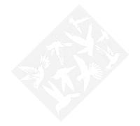 Autocollants Oiseaux Pour Fenêtres 9 Pièces Forme Colibri Réfléchissant UV