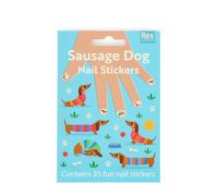 Autocollants ongles chien saucisse enfant Rex London (x30) Multicolore 0.5x0.8x0.1 cm
