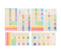 Autocollants Onglets D'index de Calendrier Mensuel en Papier 24 Pcs