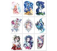 Autocollants Originaux Et Personnalisés Représentant Un Paon, Parfaits Pour Des Tatouages Recouvrant Tout Le Bras, Et Tatouages Colorés. 210 * 150mm A078