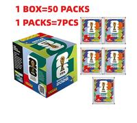 Autocollants originaux Panini authentiques de la Coupe du Monde de la FIFA 2026, version internationale, collection rare, souvenir pour les fans de football, cadeau. 1box