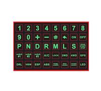 Autocollants originaux - Stickers boutons de voiture, étiquettes panneau circuit intérieur, accessoires décoration automobile | Étiquettes imperméables pour panneau, remorque, voiture