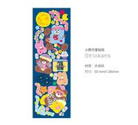 Autocollants Ours Ins Coréens, Étiquette Mignonne, Couleur Bonbon Coréenne, Matériel Pour Compte À La Main, Décoration Gooka, Pour Carnet De Notes