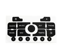 Autocollants Panneau Compatible Avec 3008 Pour 308 Pour C5 1 Jeu D'autocollants Pour Console Centrale Boutons De Navigation Et Radio Accessoires Intérieurs