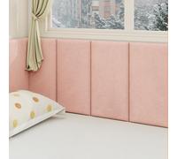 Autocollants Panneaux Muraux Anti-humidité, Papier Peint Isolant Thermique Mur Très Epais, 3D Stickers Muraux Decoratif, Panneau Rembourré Coussin pour Salon, Chambre(Champagne,2pcs)