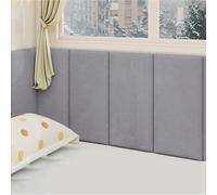 Autocollants Panneaux Muraux Anti-humidité, Papier Peint Isolant Thermique Mur Très Epais, 3D Stickers Muraux Decoratif, Panneau Rembourré Coussin pour Salon, Chambre(Dark Gray,2pcs)