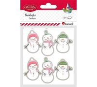 Autocollants papier Bonhomme de neige 2x6 pièces Titanum