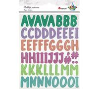 Autocollants papier pailleté Alphabet 2 feuilles Titanum